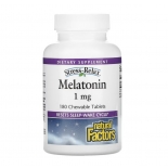 Natural Factors Melatoniini närimistabletid 1mg 90/180 tabletti