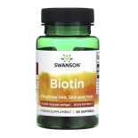 Swanson biotiin 10000mcg, 60 pehmet kapslit